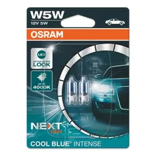 Par Lâmpada Osram Pingo T10 W5w 4000k Cool Blue Intense 