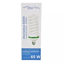 10 Focos Ahorradores En Espiral 65 Watts Potencia Iluminaci Luz Blanco Frío