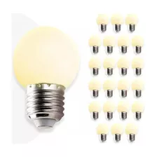 Kit 50 Lâmpada Bolinha Mini Bulbo Led 1w E27 Luz Decoração