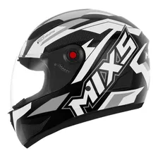 Capacete Moto Mixs Fokker V23 Bavete E Narigueira Brilhante