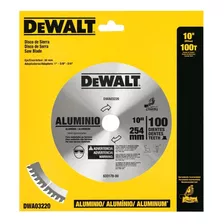 Disco Para Sierra Dewalt De 10 Pulgadas Aluminio Dwa03220