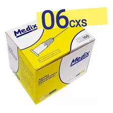 Caixa Agulha Medix Anvisa Milium Carboxi 30g 1/2 100un 6 Un