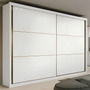 Guarda-roupa Casal Mdf 2 Portas Corrediças Branco 6 Gavetas Móveis Lopas