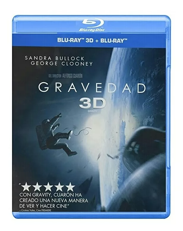 Gravedad Blu Ray 3d Película Nuevo Sandra Bullock