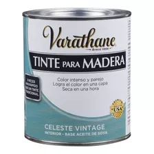 Tinta Para Madera Varathane Celeste Vintage 946 Cc