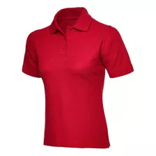 Polo Pique Con Cuello Camicero Para Mujer, Corte Princesa