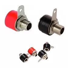 Conector Jack Hembra Banána Para Chasis Lote X2 Gran Calid