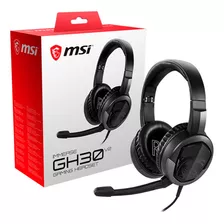 Diadema Gamer Msi Immerse Gh30 V2 Multiplataformas Color Negro