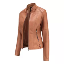 Chamarras De Piel Chaqueta De Cuero Para Mujer Rompevientos