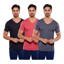 Paquete De 3 Playeras Alfani Cuello V Para Hombre 