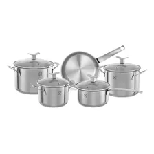 Conjunto De Panelas Electrolux Design Em Inox 5 Peças