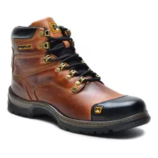 Bota Botina Caterpillar Masculino Couro + Palmilha Brinde