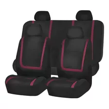 Fh Group Fb032red114 Red Unique Flat Cloth Car Seat Cover (w