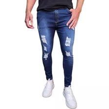 Calça Jeans Premium Super Skinny Colada Rasgada Original Fit