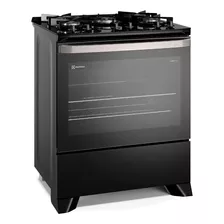 Fogão A Gás De Piso 5 Bocas Electrolux Com Vaporbake - Fe5gp Cor Preto Bivolt