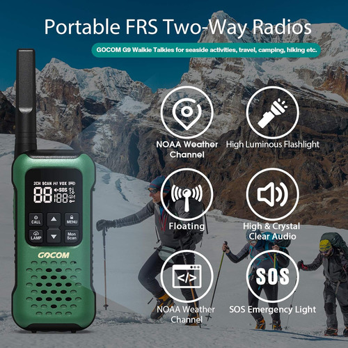 Gocom G9 4 Unidades Frs - Walkie Talkies De Dos Vas Para Ad Foto 2