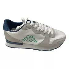 Zapatilla Kappa Logo Berlin Blanca Verde Azul