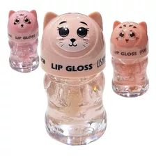 Gloss Labial Transparente Ligero Toque Luz Gatitosx3u Cute