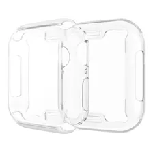 Case Bumper Proteção 360º Para Apple Watch Série 9 41mm 45mm Cor Transparente 45mm