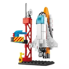 Bloco De Montar Foguete Nave Espacial 130 Peças Similar Lego