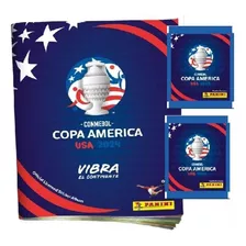  Pack Álbum Tapa Blanda Copa América 2024 + 50 Láminas