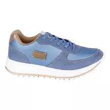 Tenis Casual Fratello Color Azul Para Mujer 0508