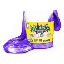 Kimeleka Slime 180 G Acrilex Metálico Violeta