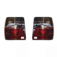 Juego X 2 Lente Acrílico Faro Trasero Fiat Uno 84 Al 03 Fume