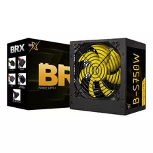 Fonte De Alimentação 750w Atx Pc Gamer Real Brx Pfc Ativo