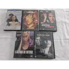 5 Dvd Angelina Jolie O Procurado + Brincando Com A Morte + 3
