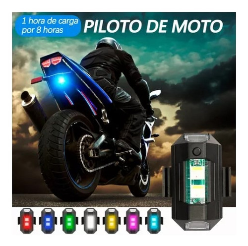 Estrobo Luces Led Recargable Auto Moto Bici Drones Foto 7