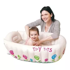 Bañito Inflable Para Bebé De Pvc, Indicador De Temperatura Color Rosa