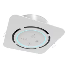 Suporte Quadrado Embutir Para Alexa Echo Dot 3 Teto Branco