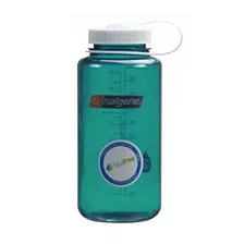 Botella De Boca Ancha Nalgene (trucha Con Tapa Blanca, 1 Qt)