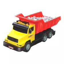 Caminhão Super Caçamba Articulado Brinquedo Basculante Lider