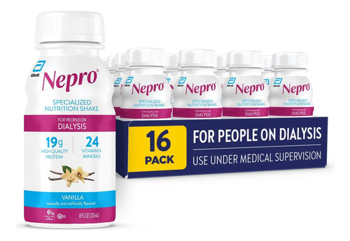 Shake Nutricional Nepro Baunilha 237ml Pacote Com 16
