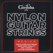 Cordoba Nylon Cuerdas De Guitarra, Juego De 6, Tensión Media