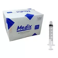 Seringa Descartavel 5ml S/ Agulha Luer Slip Medix - Cx 100un