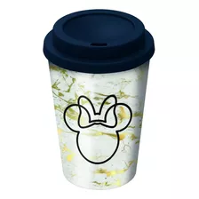 Vaso Tapa Cafe Te Minnie Doble Pared Original! 