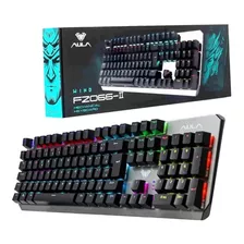 Teclado Gamer Mecânico Usb Keyboard Aula F2066-ii Com Led