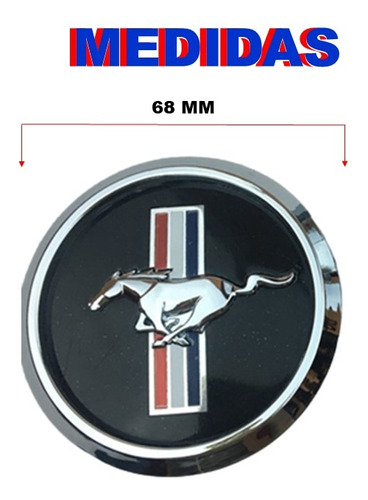 Par De Centros De Rin Ford Mustang 2005-2014 68 Mm Foto 5