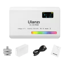 Mini Luz Led De Vídeo Ulanzi Vl120 Rgb, 2500 K-9000 K, Color Blanco, 220 V