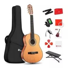 Guitarra Clásica Acústica De 3/4 Pulgadas, 36 Pulgadas, Kit 