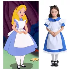 Traje Infantil De Halloween De Alice No País Das Maravilhas