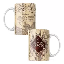 Caneca Xícara Personalizada Harry Potter Mapa Do Maroto