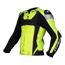 Campera Moto Cuero Faster Body Proteccion Proskin Oficial