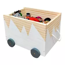 Caixote Toy Box Organizador De Brinquedos Com Rodinhas