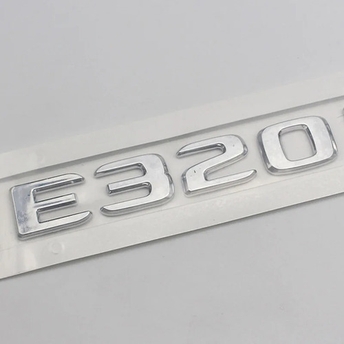 Abs 3d Negro Cromado Letra Logo Para Mercedes- Benz E200 Foto 6