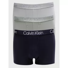 Pack 3 Bóxers Trunk Modern Structure Multicolor Calvin Klein