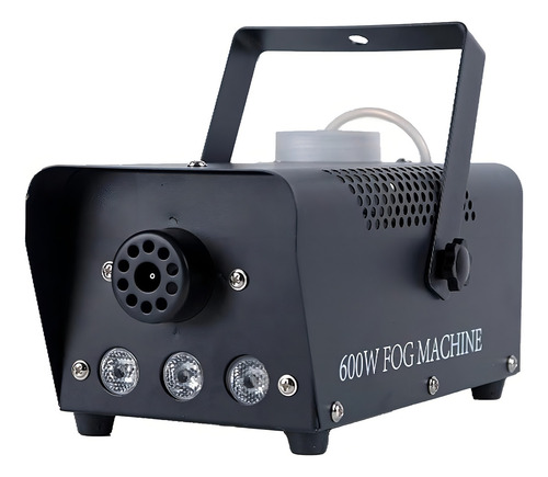 Máquina De Humo Con Flash Led 600w Control Inalambrico Color Negro Uline 600w